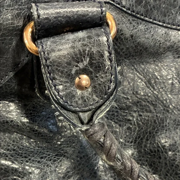 Balenciaga Dark Knight Lambskin Leather Giant 21 Rose Gold Motorcycle City Bag - Picture 7 of 15